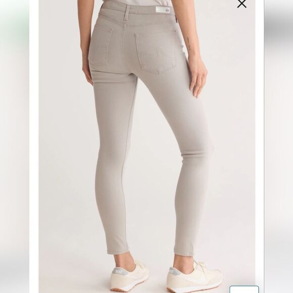 AG Farrah High Waist Skinny Ankle Jeans in Soft Sueded Cotton Sateen W28 - Picture 2 of 9